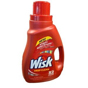 (1) Wisk DEEP CLEAN STAIN SPECTRUM Laundry Detergent 32 Loads 50 fl oz / 1.47 L